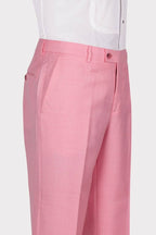 Charming Pink One Button Peaked Lapel Men Suits