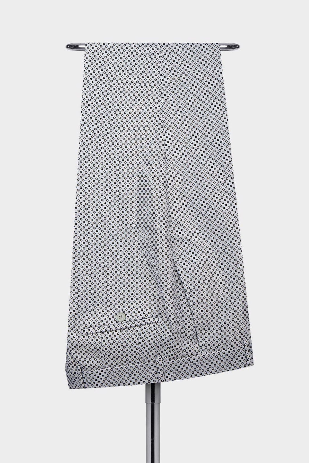 White Dot Shawl Lapel Double Breasted Men Suits