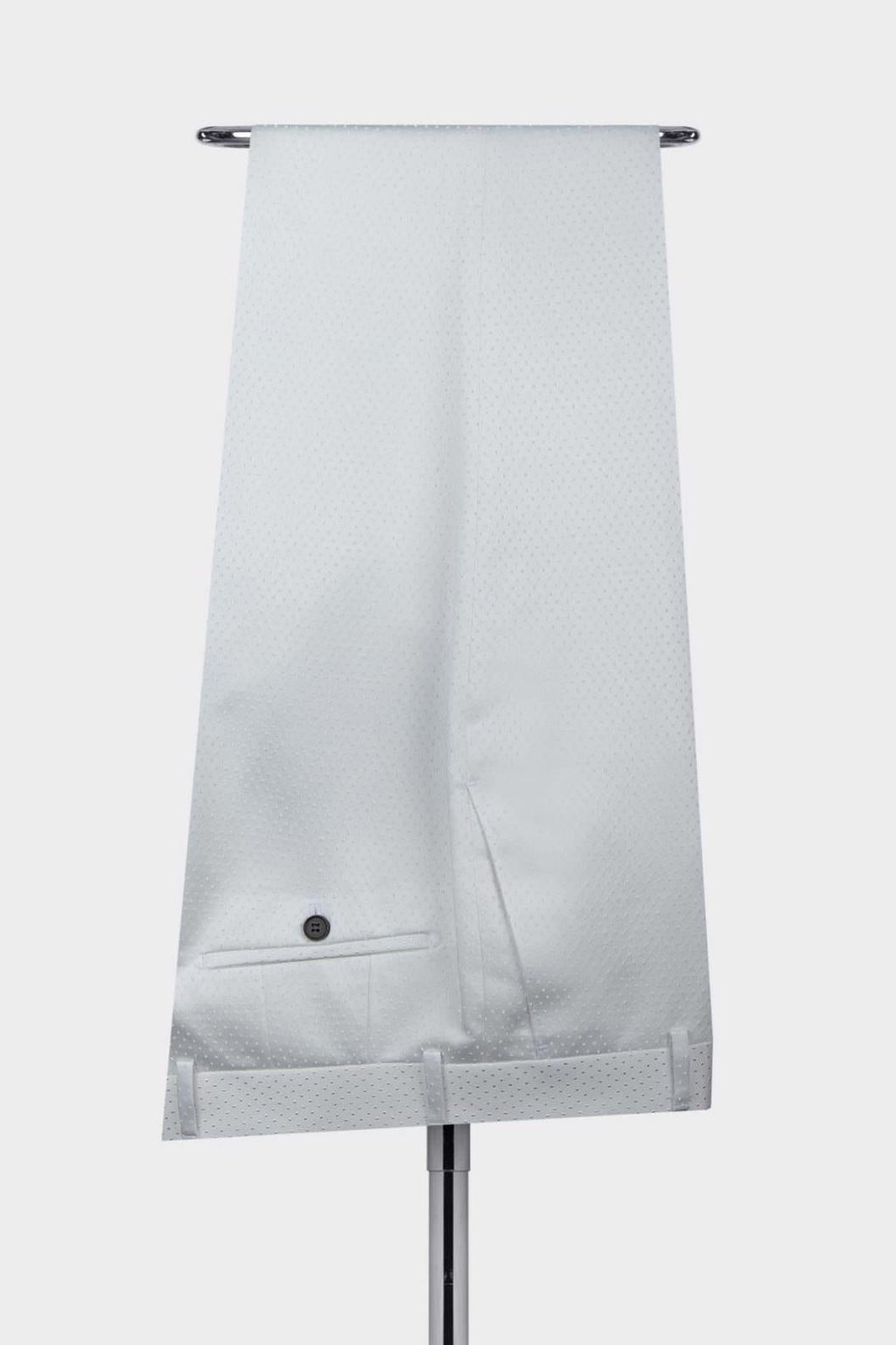 Modern White Jacquard Shawl Lapel Double Breasted Men Suits