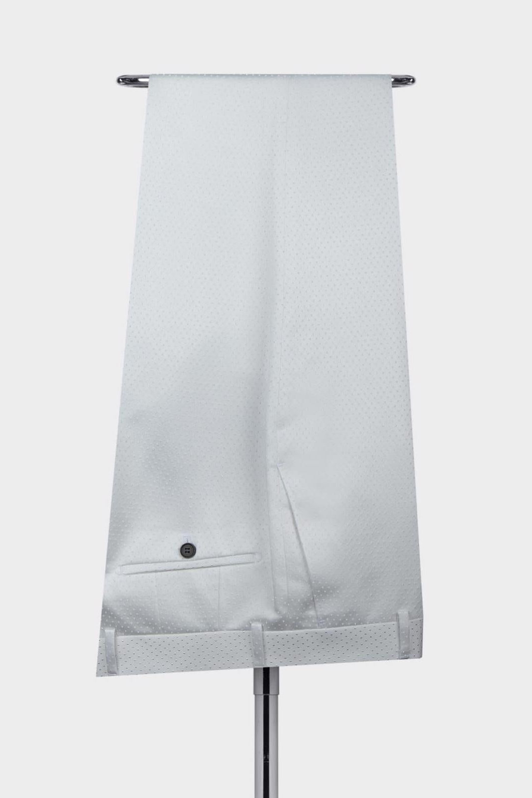 Modern White Jacquard Shawl Lapel Double Breasted Men Suits