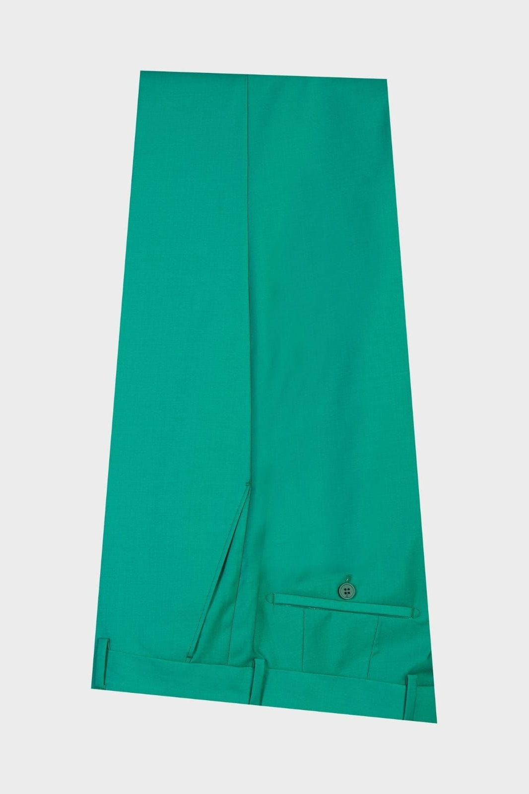 Green Bespoke Peaked Lapel Double Breasted Men Suits