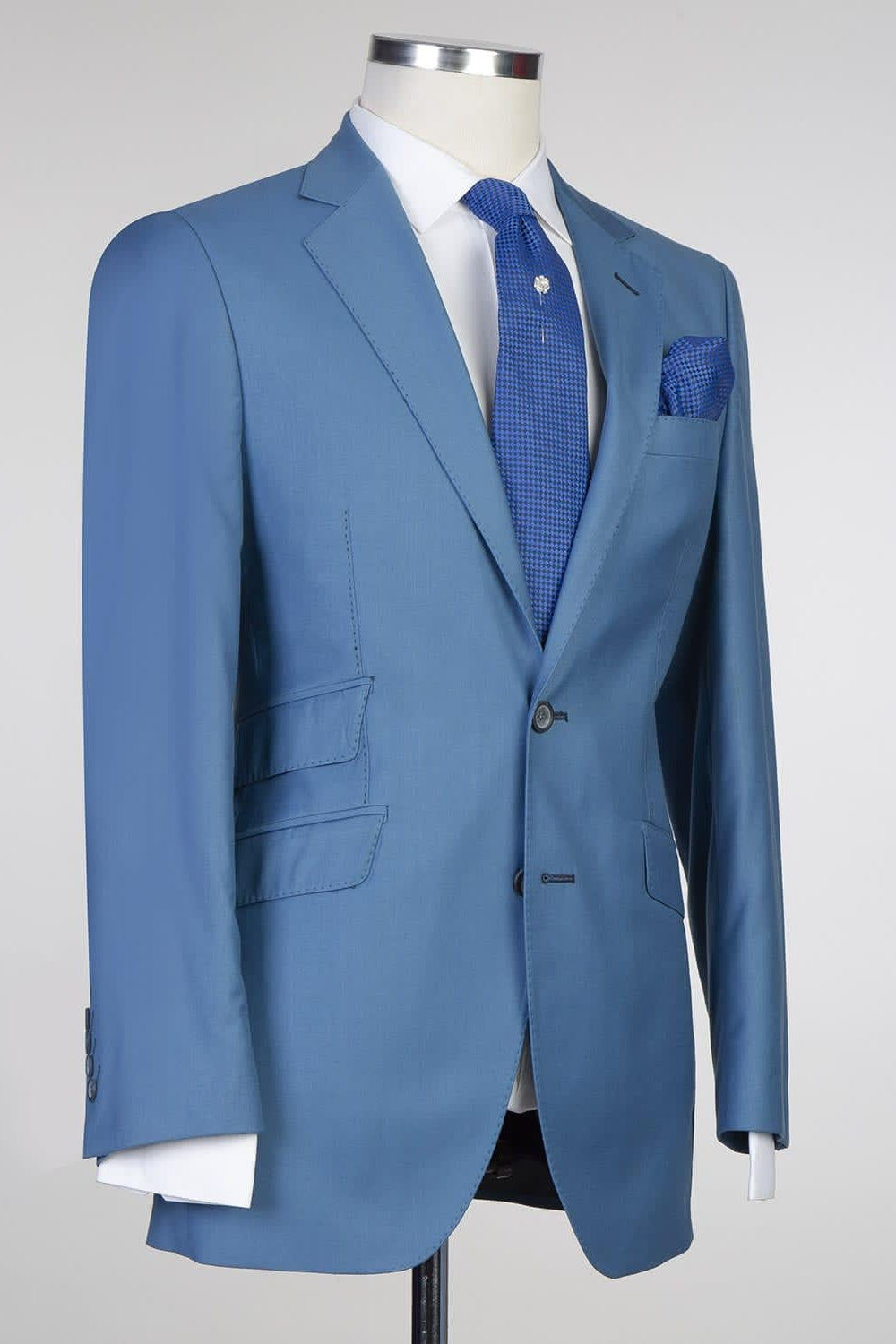 Blue Newest Notched Lapel Suits For Men Secondary image