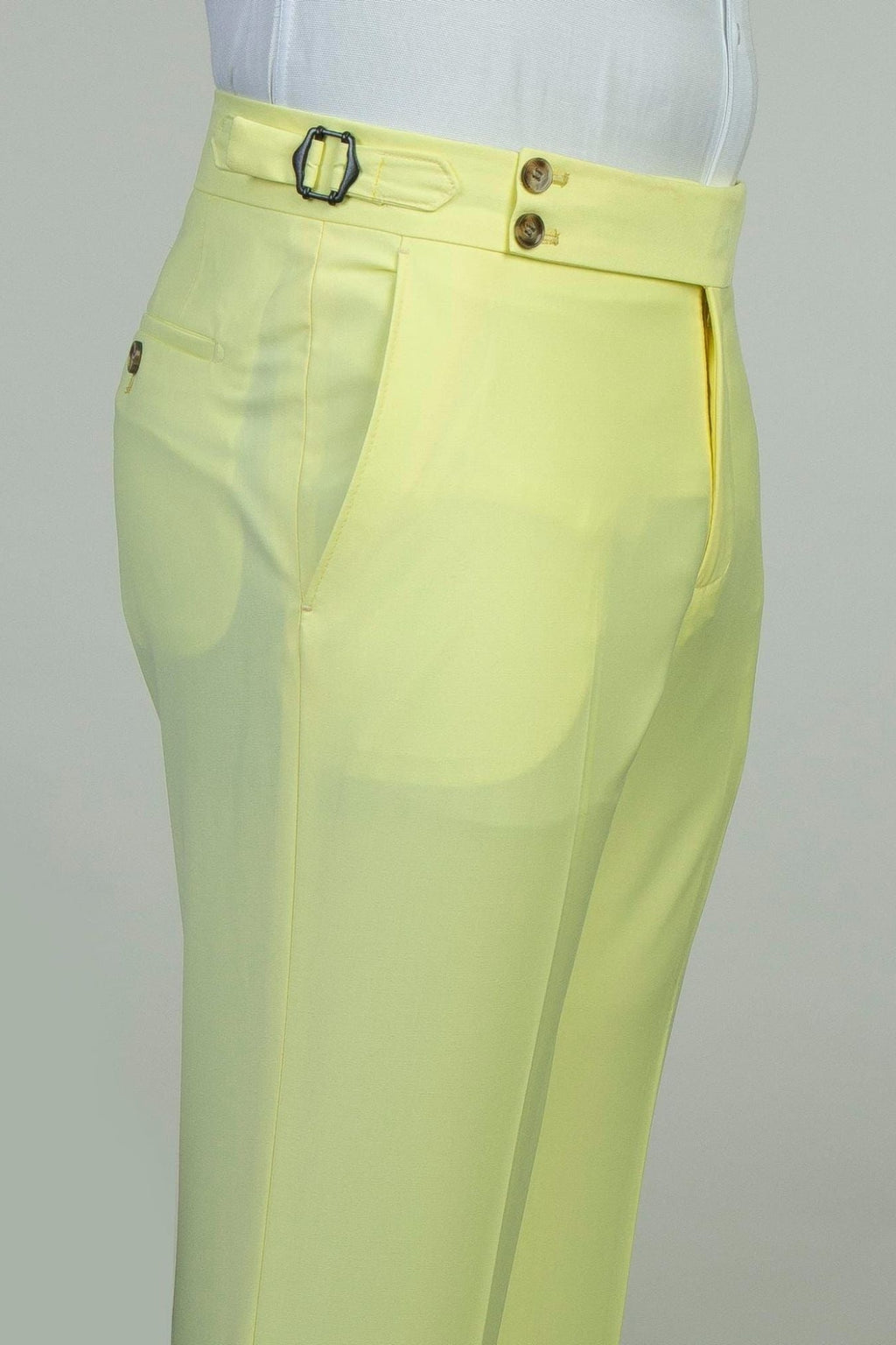 Charming Yellow Peaked Lapel 3 Piece Suits For Men