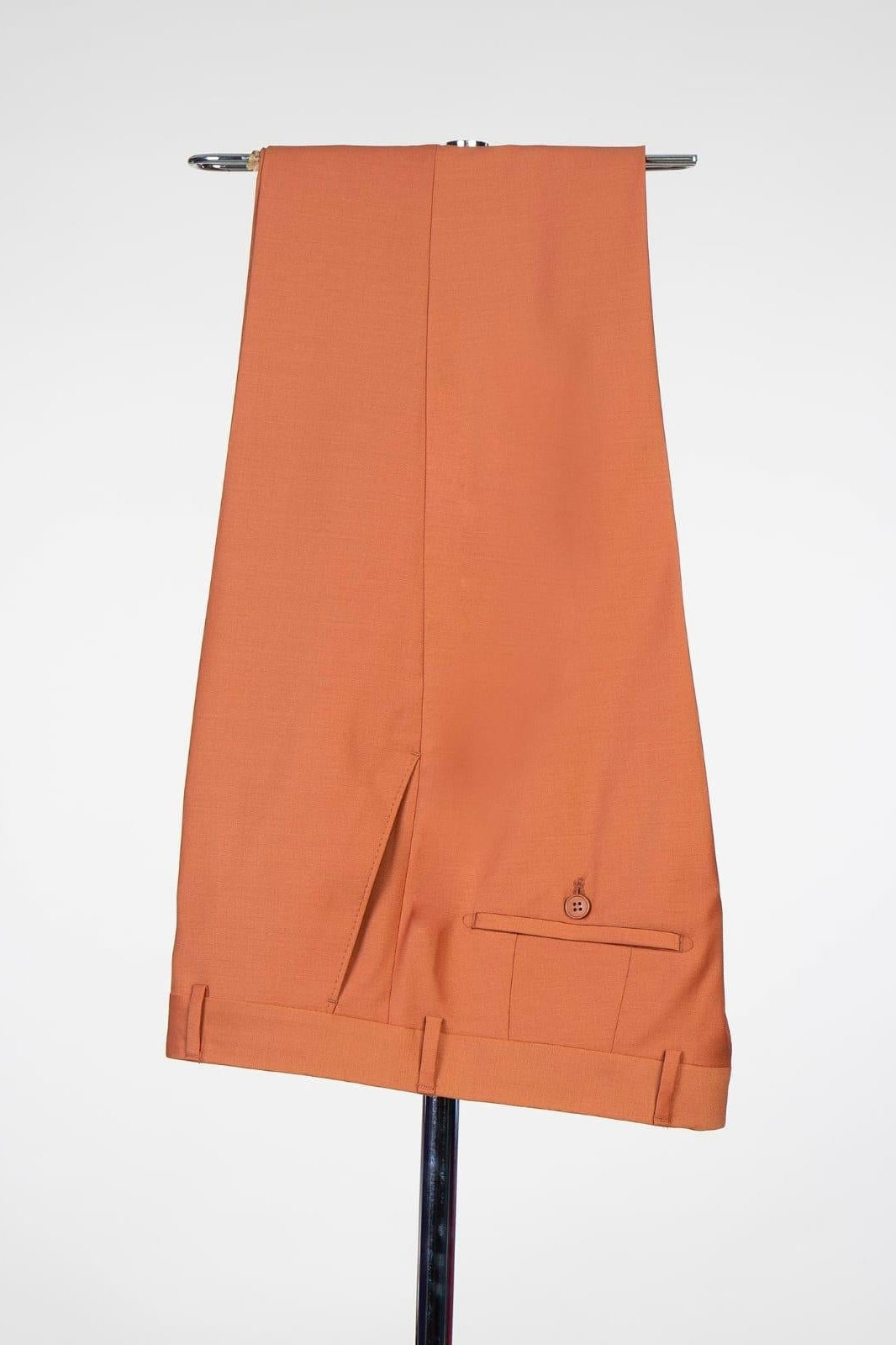Terracotta 3 Piece Peaked Lapel Men Suits