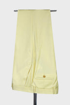 Light Yellow Peaked Lapel Double Breasted Men Suits