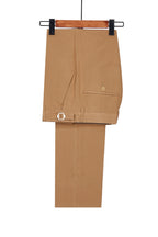 Camel Sparkle Shawl Lapel One Button Men Suits