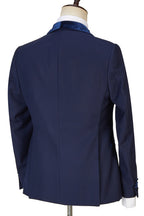 Navy Blue 3 Piece Sparkle Shawl Lapel Men Suits