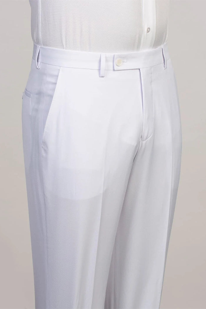 White 3 Piece Satin Shawl Lapel Suits For Men