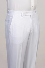 White 3 Piece Satin Shawl Lapel Suits For Men