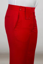 Glamorous Red Peaked Lapel Double Breasted Men Suits