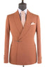 New Arrival Orange Shawl Lapel Men's Suit With Bolt Buckle