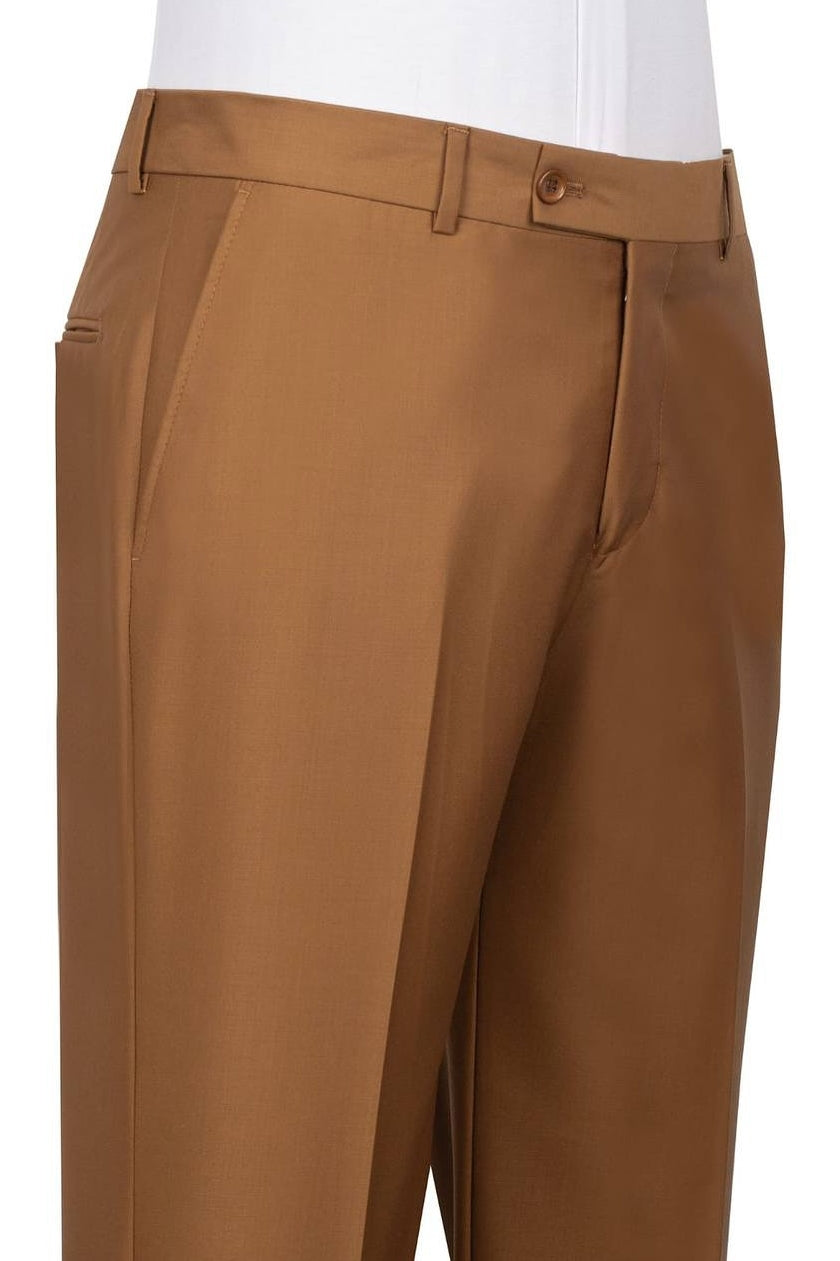 Gold Brown Double Breasted Shawl Lapel Suits For Men