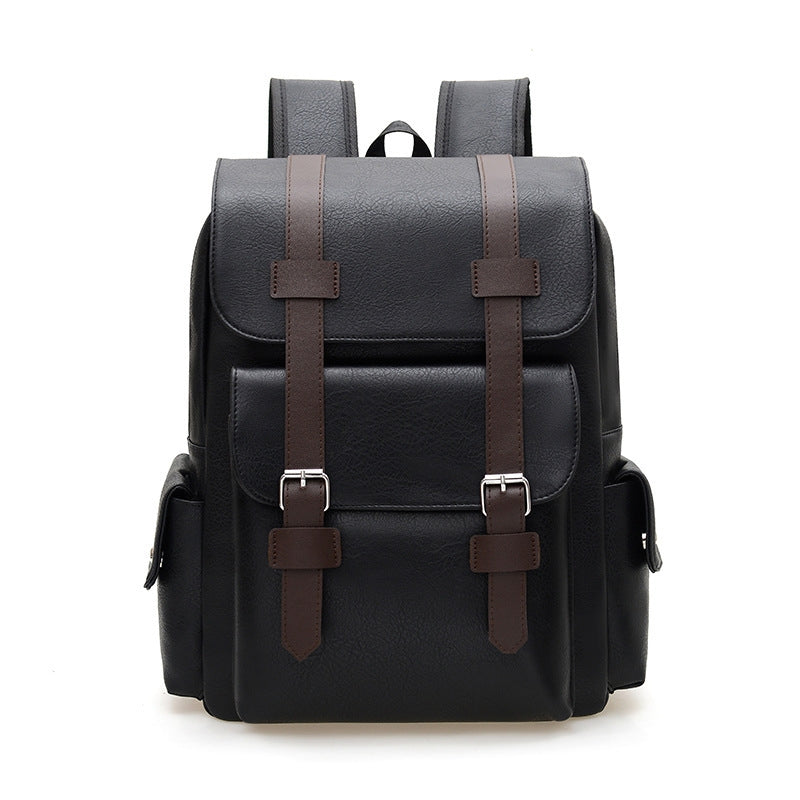 Chic Men's Casual Laptop Backpack In Black Main image