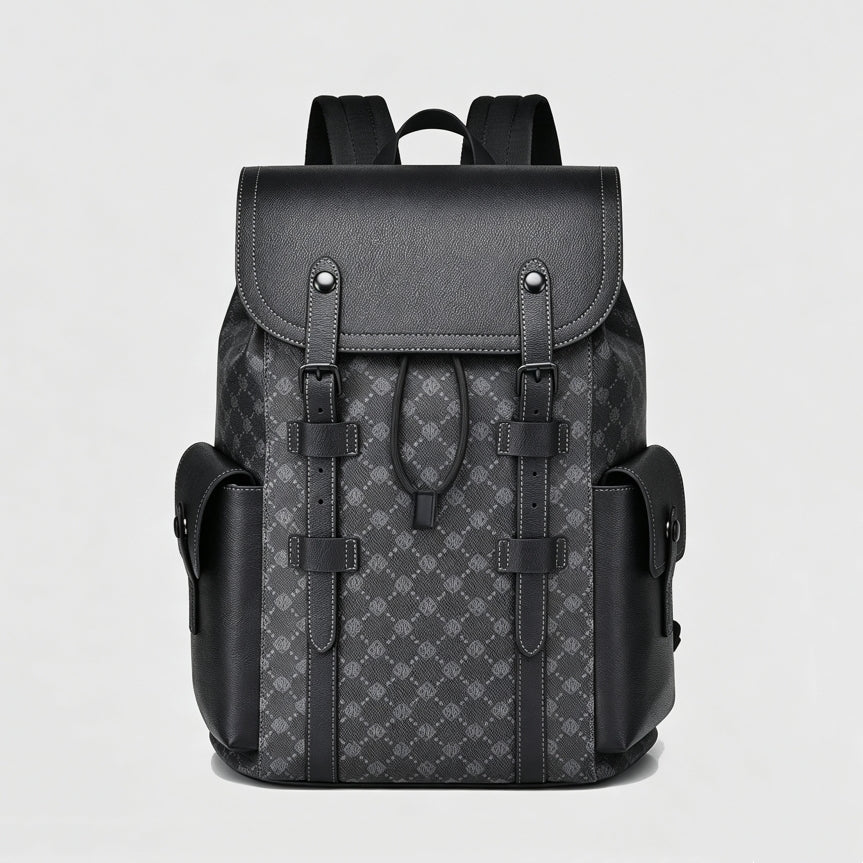 High‑End Black Versatile Laptop Backpack