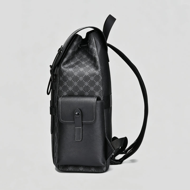 High‑End Black Versatile Laptop Backpack