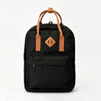 Casual Black Lightweight Laptop Backpack