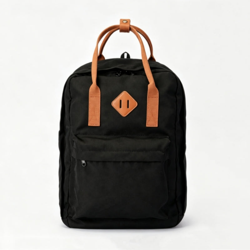 Casual Black Lightweight Laptop Backpack