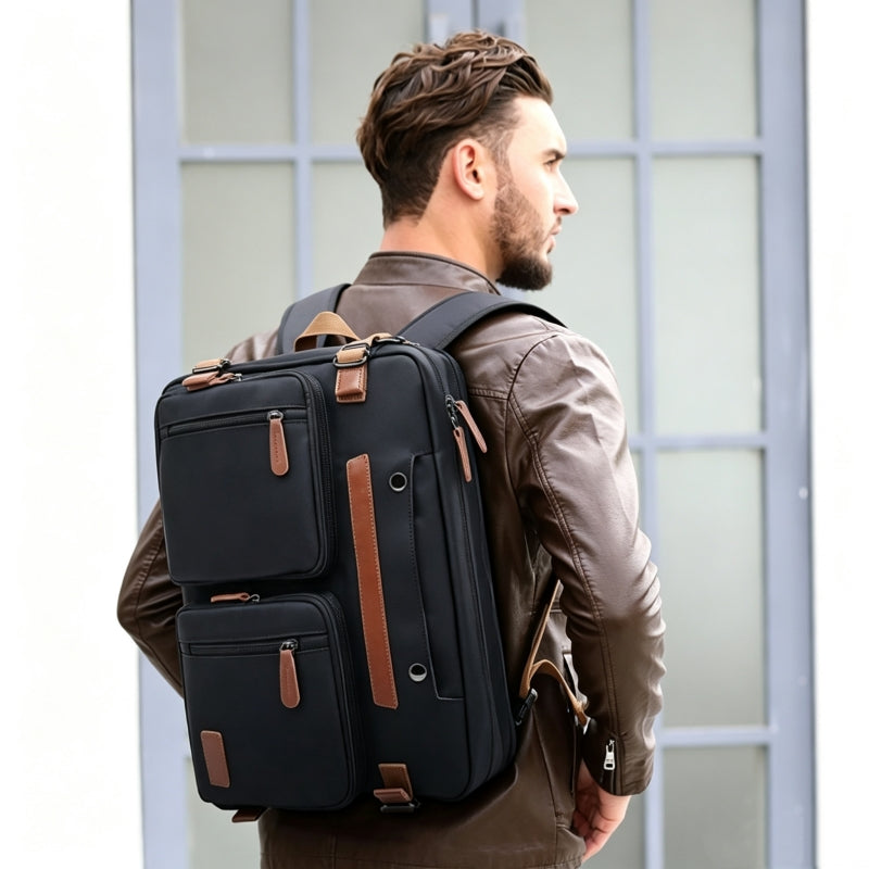 Large‑Capacity Versatile Backpack In Black