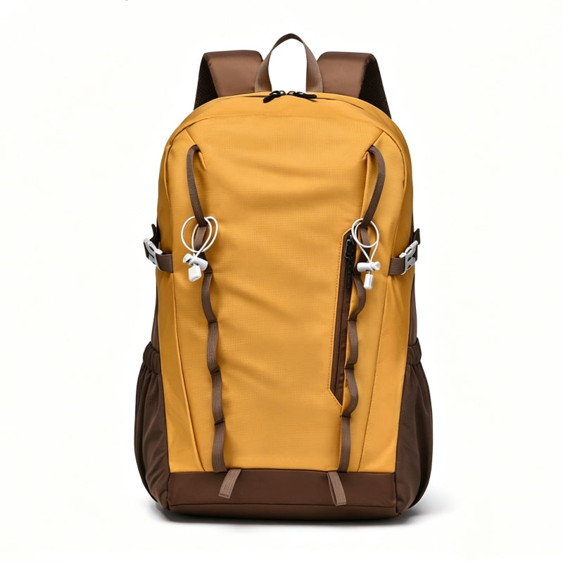 Yellow Brown Outdoor Hiking Travel Backpack Main image