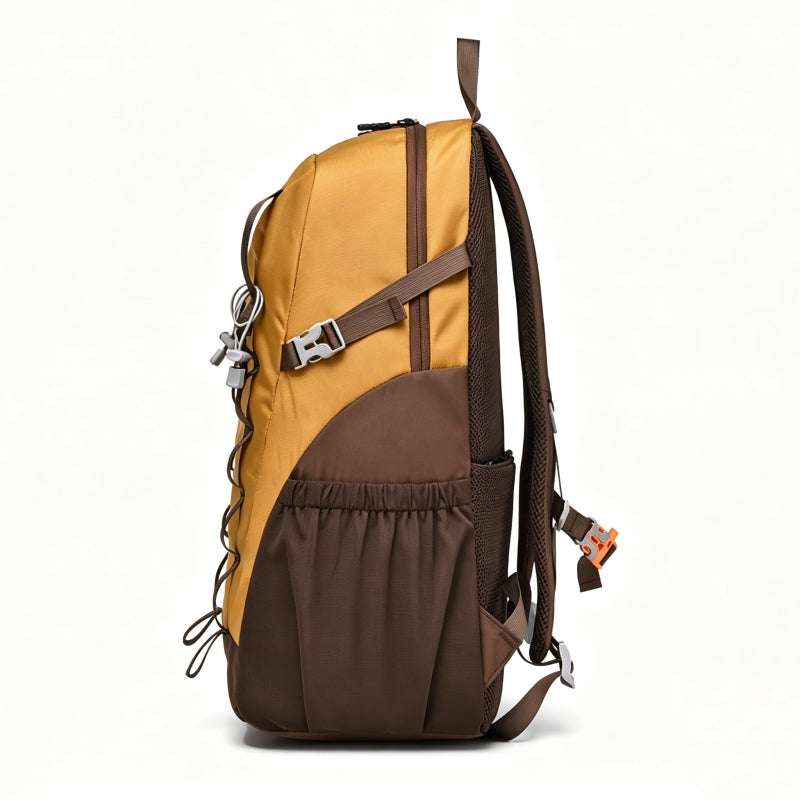 Yellow Brown Outdoor Hiking Travel Backpack
