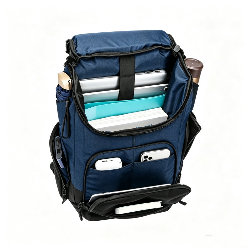 Bespoke Dark Blue Business Laptop Backpack