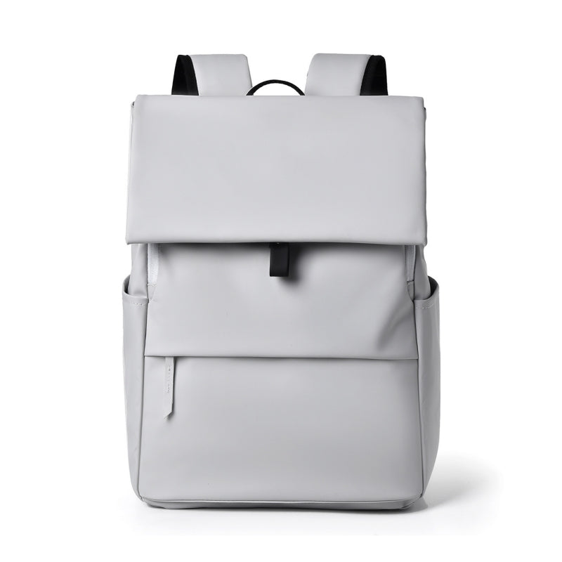 Trendy Light Gray Casual Laptop Backpack Main image