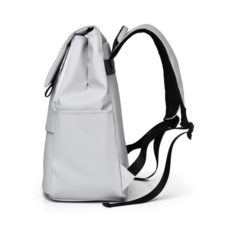 Trendy Light Gray Casual Laptop Backpack