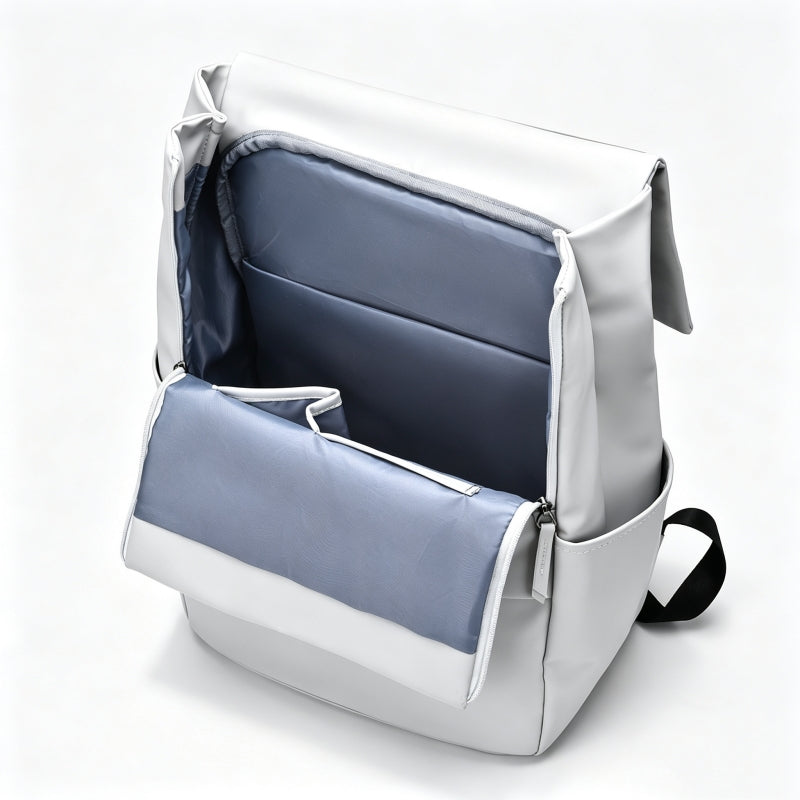 Trendy Light Gray Casual Laptop Backpack