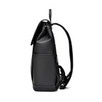 Minimalist Flap Black Business Laptop Backpack