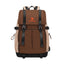Brown Multi‑Compartment Large‑Capacity Backpack