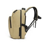Khaki Multi‑Compartment Expandable Laptop Backpack