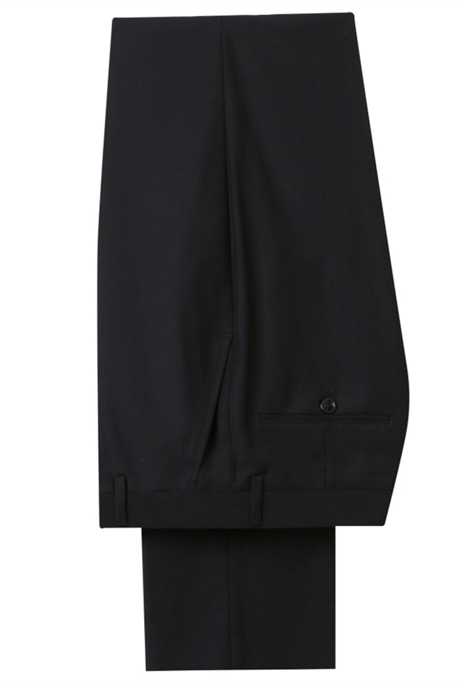 White One Button Black Shawl Lapel 3 Piece Men Suits