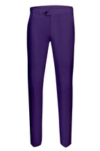 Purple Double Breasted Peaked Lapel Chic Men Suits