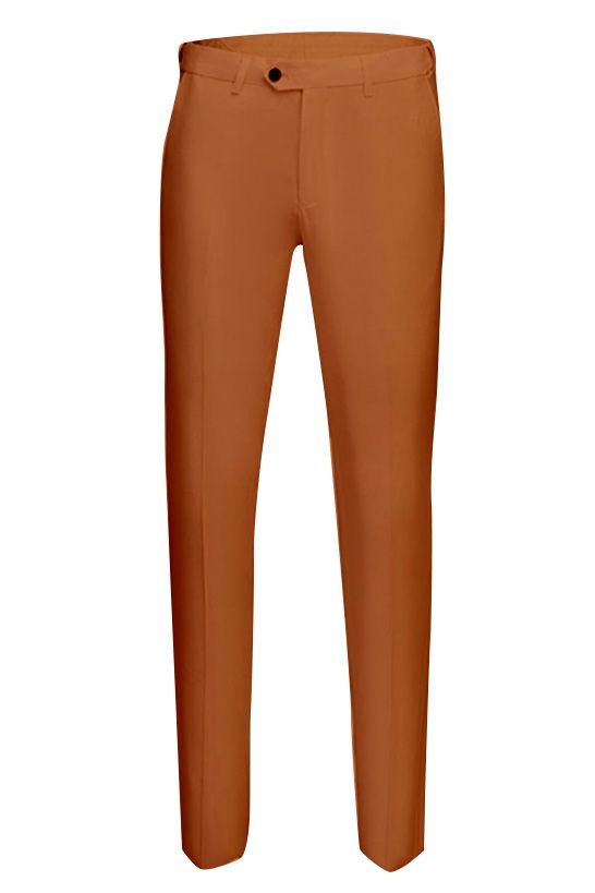 Camel Brown Double Breasted Peaked Lapel Trendy Men Suits