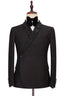 Black One Button Sparkle Shawl Lapel Men Suits