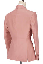 Glamorous Pink Peaked Lapel One Button Men Suits