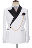 New Arrival White Peaked Lapel Gentle Suits For Men