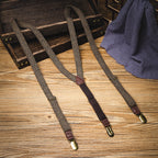 Herringbone Casual Men’s Clip Suspenders