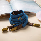 Denim Vintage Gentleman Versatile Clip-On Suspenders