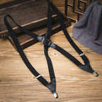 Men’s Vintage Black Holster Style Suspenders
