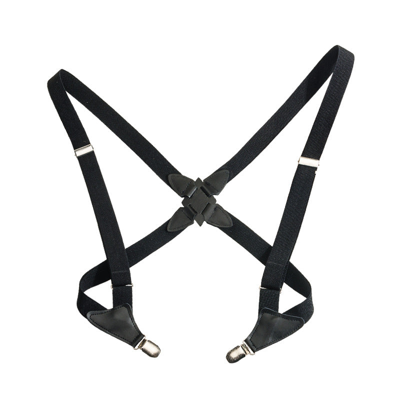 Men’s Vintage Black Holster Style Suspenders