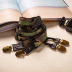 Camouflage Casual Non-Slip Clip-On Suspenders