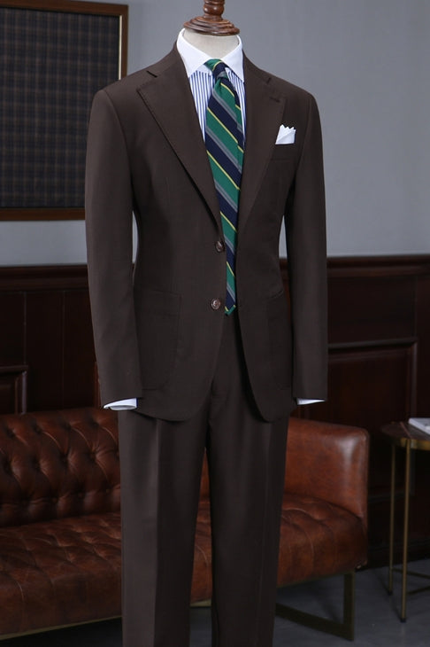 Best Fitted Dark Brown Notched Lapel Men Suits Secondary image