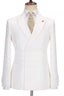Luxury White Peaked Lapel Handsome Men Suits