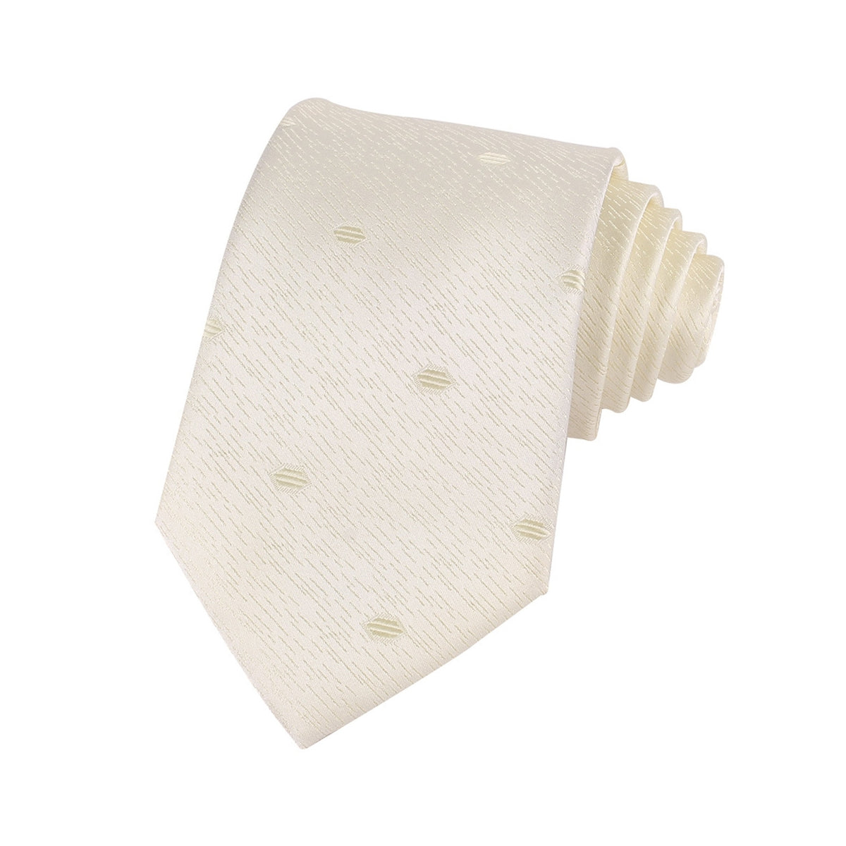Cream Jacquard Men’s Formal Tie
