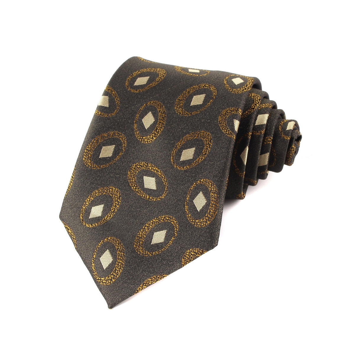 Black Gold Jacquard Men’s Tie