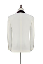 White One Button Burgundy Velvet Shawl Lapel With Waistcoat Men Suits